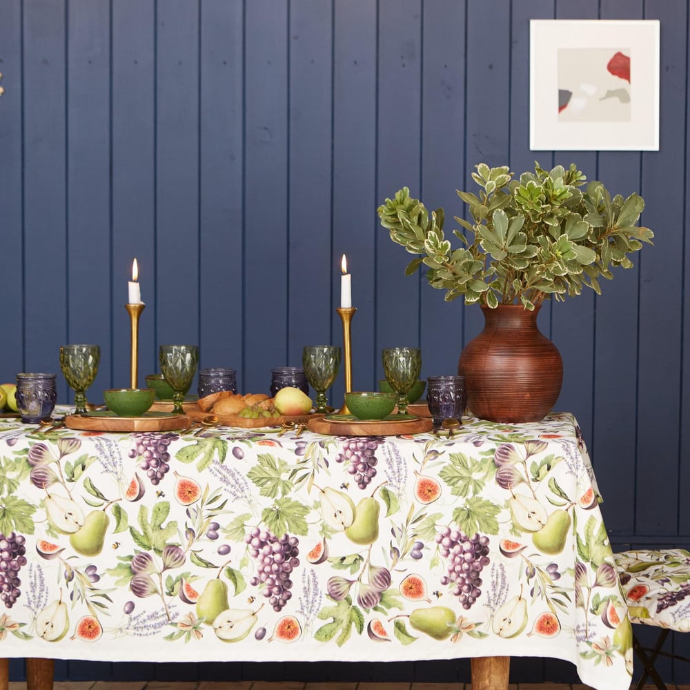 Изображение товара Скатерть Этель Фруктовый сад 149x110 см, хлопок саржа, повседневный стиль