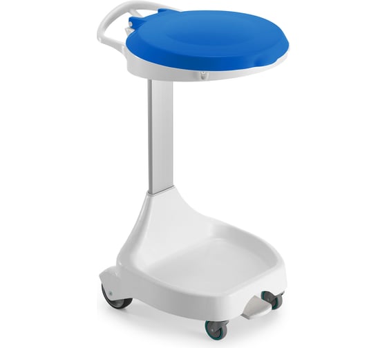 Изображение товара Держатель для мешка TTS W20 с синей крышкой и педалью, на колесах 0W004622