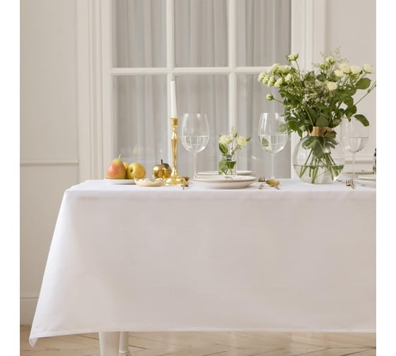 Изображение товара Скатерть Этель Lines 150х250 +/-3см, белый, 192 г/м2, хл с ВГМО 6974115