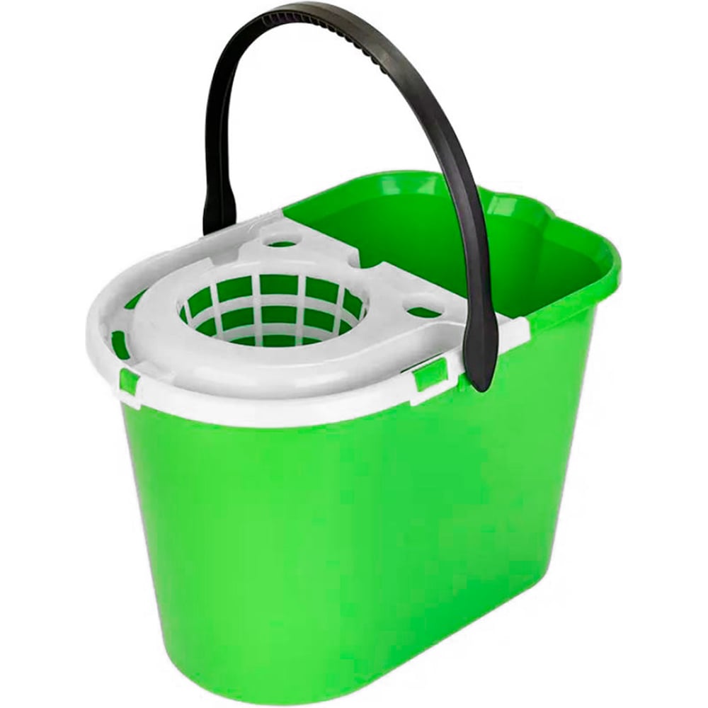 Изображение товара Ведро Мультипласт Групп 14л с отжимом МУЛЬТИ зеленое MPG8584