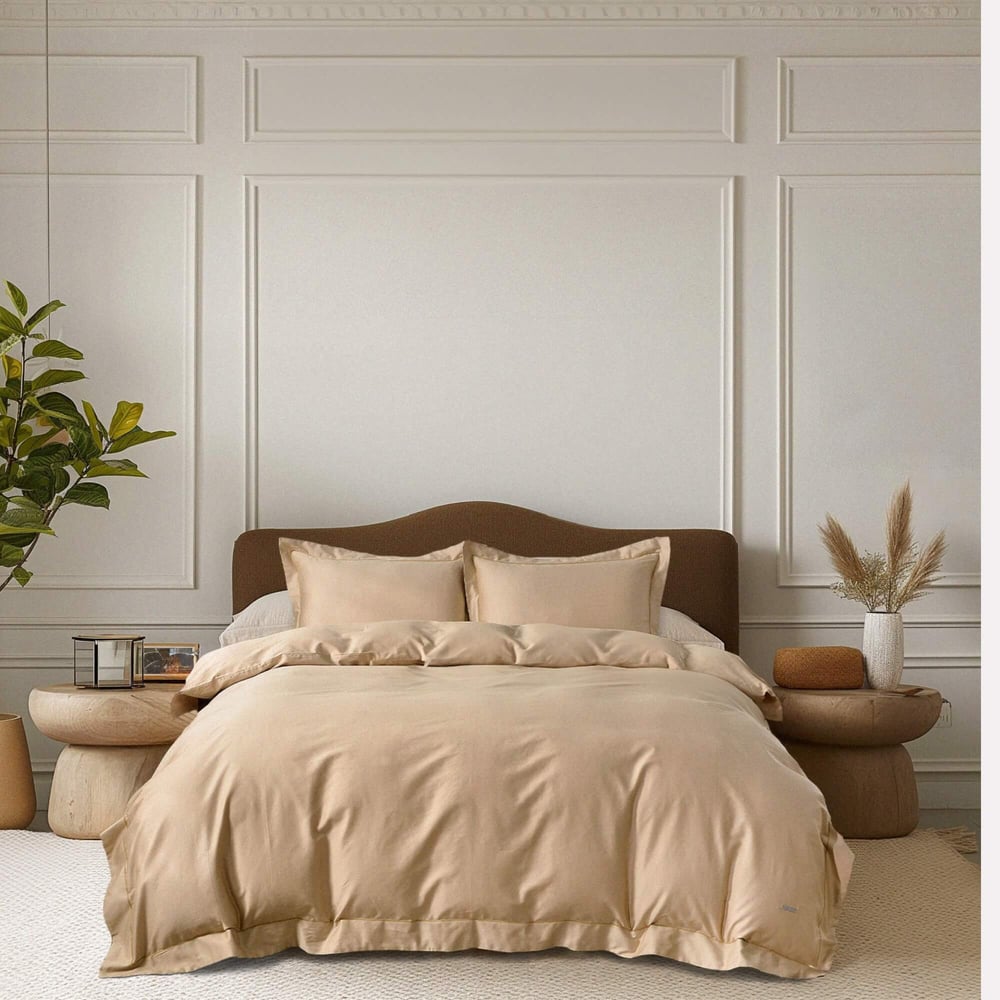 Изображение товара Комплект постельного белья The eleventh kingdom макосатин Евро беж 50х70 4 шт