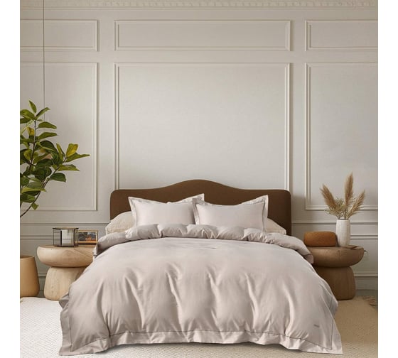 Изображение товара Комплект постельного белья The eleventh kingdom макосатин Евро с нав.50х70 (2) Celene платина 11KDCS2022CE14