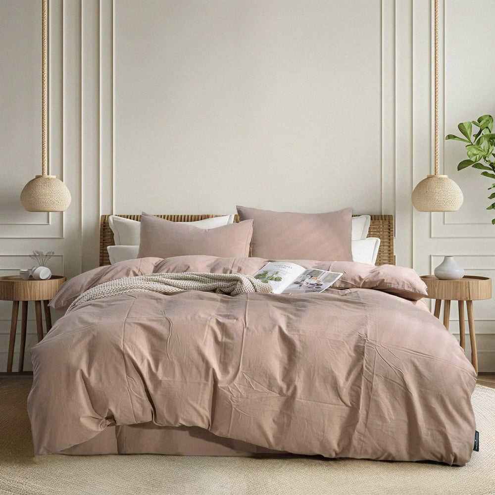 Изображение товара Комплект постельного белья The eleventh kingdom вареный хлопок евро бежевый