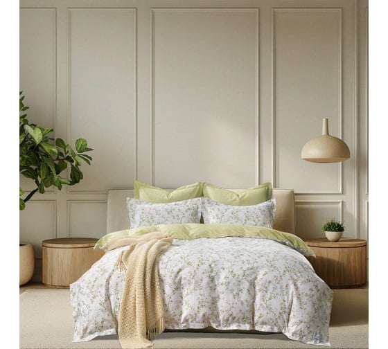 Изображение товара Комплект постельного белья The eleventh kingdom сатин Евро с 4 нав.Riesa 11KDCS2022RIE