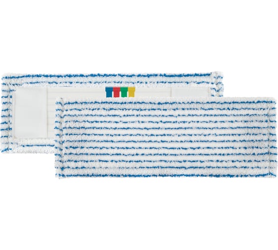 Изображение товара Моп для влажной уборки TTS из микрофибры, плоский, с полосками, 40x11 см, серый 0000E110Z