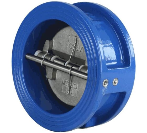 Изображение товара Клапан обратный Benarmo чугун, двухстворчатый, Ду400, Ру16, межфланцевый, створка - нержавеющая сталь 2 019-2387