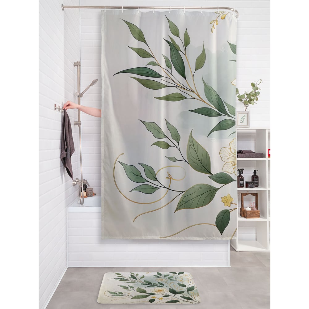 Изображение товара Штора занавеска для ванной JOYARTY Жасмин 180x200 см