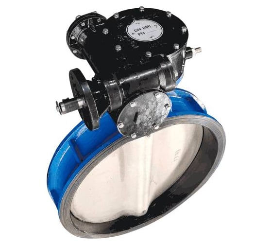 Изображение товара Затвор поворотный Benarmo Ду600 Ру10/16 ред чугун EPDM п/эл д/нерж EURO 109-0304