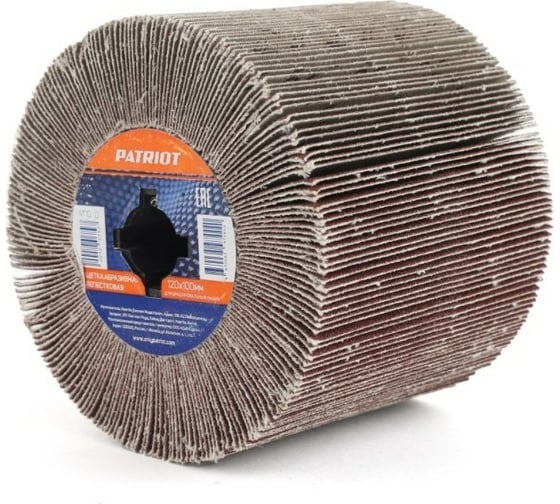 Изображение товара Щетка абразивная лепестковая для брашировальных машин (120х100 мм; Р60) Patriot 823010022