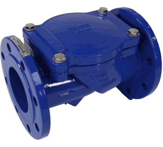 Изображение товара Клапан обратный Benarmo чугун, поворотный, Ду250, Ру10/16, фланцевый, диск - сталь+EPDM 019-2744