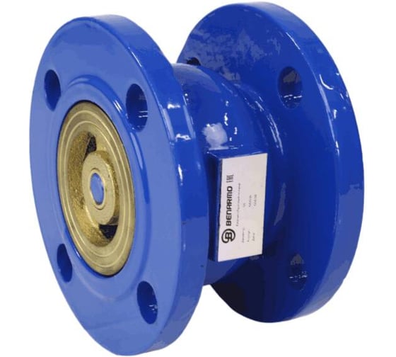 Изображение товара Клапан обратный Benarmo чугун, пружинный, Ду100, Ру16, фланцевый, диск - чугун+NBR 019-3016