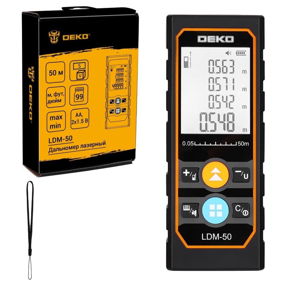 Изображение товара Лазерный дальномер DEKO LDM-50 086-3600