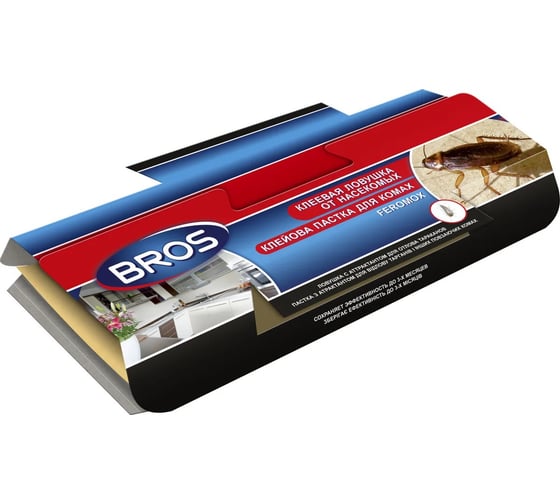 Изображение товара Клеевая ловушка-домик Bros для отлова тараканов, с феромоном 725529