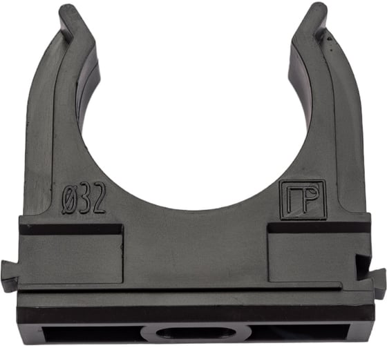 Изображение товара Крепеж-клипса для труб Промрукав полистирол, черная, д32, 10 шт PR13.0212