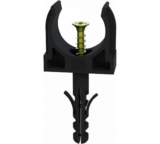 Изображение товара Крепеж-клипса с дюбелем и саморезом Промрукав черная, д32, 10 шт PR13.0314