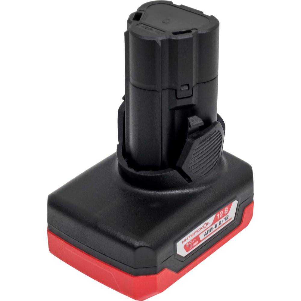 Изображение товара Аккумуляторный блок Интерскол БА-6,0/12 12 В 6,0 Ач Li-ion для бытовых инструментов