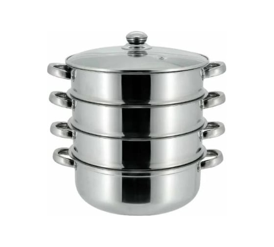 Изображение товара Мантоварка Добрыня DO- 28 см 3 сетки, нержавеющая сталь 1712