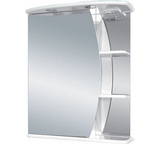 Изображение товара Зеркало шкаф Misty Луна 60 правый, свет Э-Лун02060-01СвП