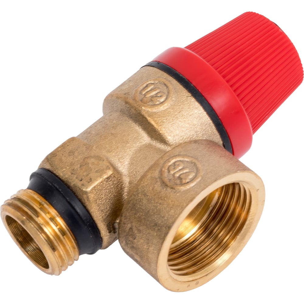 Изображение товара Клапан предохранительный угловой латунь Ду15x20 Рср3 120-6996