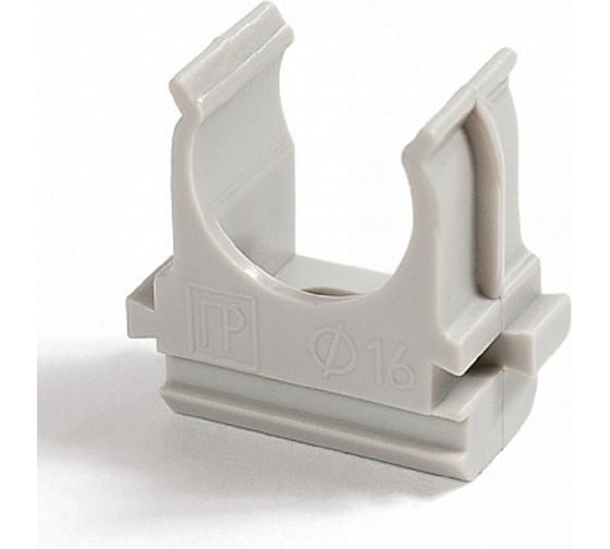 Изображение товара Крепеж-клипса для труб Промрукав АБС-пластик, в п/э, д16, 100 шт PR.02616