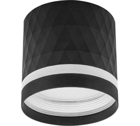Изображение товара Светильник потолочный IN HOME НПБ-ЦИЛИНДР-GX53 DM-NL-BL с подсв. 82x80мм черный 4690612052144