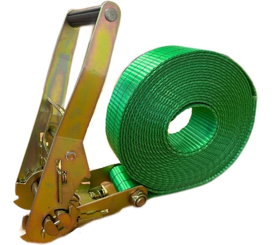 Изображение товара Ремень стяжной кольцевой ТРАСТ 5 т, 2 м, зеленый, 50 мм 4687205466945