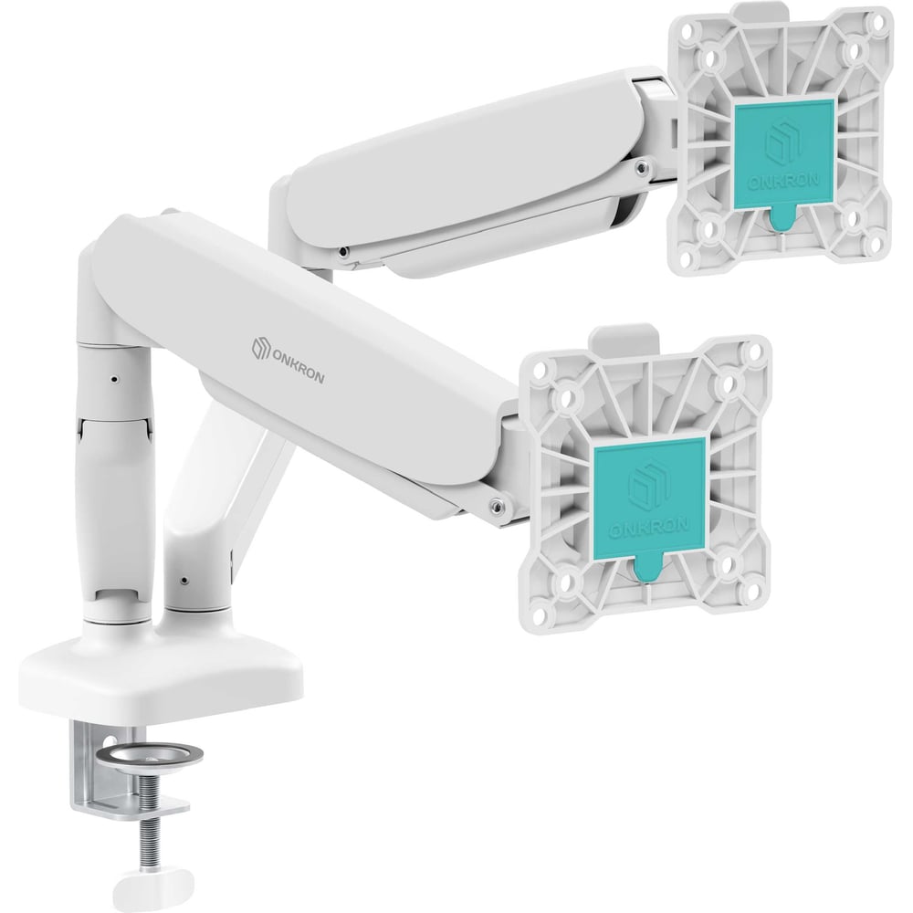 Изображение товара Настольный кронштейн для двух мониторов ONKRON G160 White 13-32 дюймов