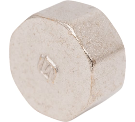 Изображение товара Заглушка SantechSystems Ду15 ВР латунь, никель 127-9223