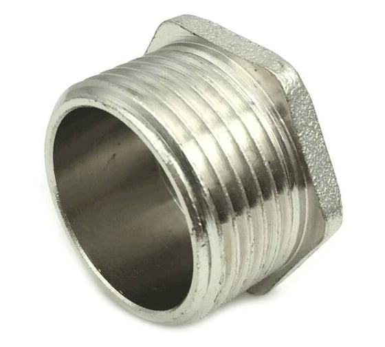 Изображение товара Заглушка SantechSystems Ду32 НР латунь, никель 127-9217