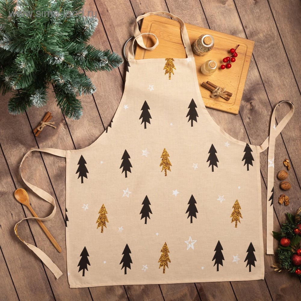 Изображение товара Фартук Доляна "Christmas mood" 60x65см, 100% хлопок, рогожка 164 г/м2 4980239 Изображение товара Фартук Доляна "Christmas mood" 60x65см, 100% хлопок, рогожка 164 г/м2 4980239