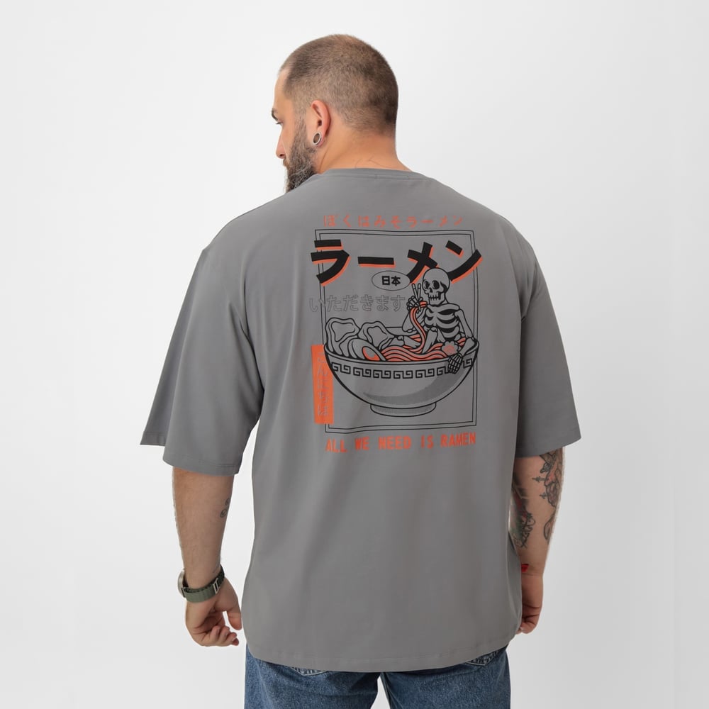 Изображение товара Футболка мужская MIST Ramen серый размер 54