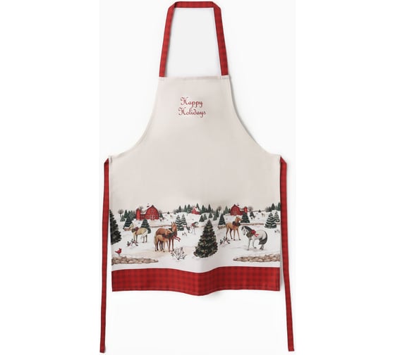 Изображение товара Фартук Этель "Happy Holidays" 60x70 см, 100% хлопок, саржа 190 г/м2 10658949