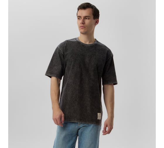 Изображение товара Футболка мужская MIST из вареного хлопка, цвет черный, размер XL 10637293