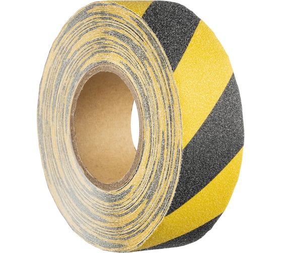 Изображение товара Противоскользящая лента Mehlhose GmbH цвет желто-черный, 50 мм х 18,3 м MAWR050183