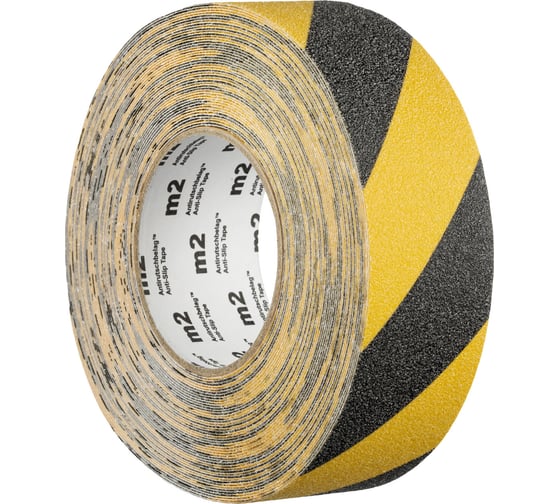 Изображение товара Противоскользящая лента Mehlhose GmbH цвет желто-черный, 50 мм х 18,3 м M1WR050183