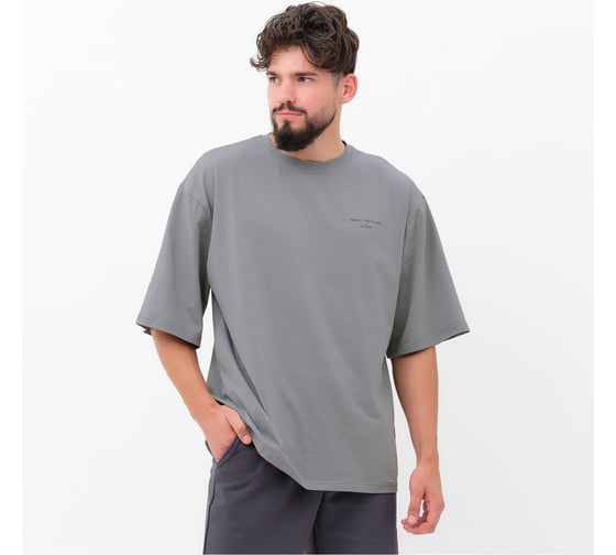 Изображение товара Футболка мужская MIST "Break" серый, размер 48 9877324