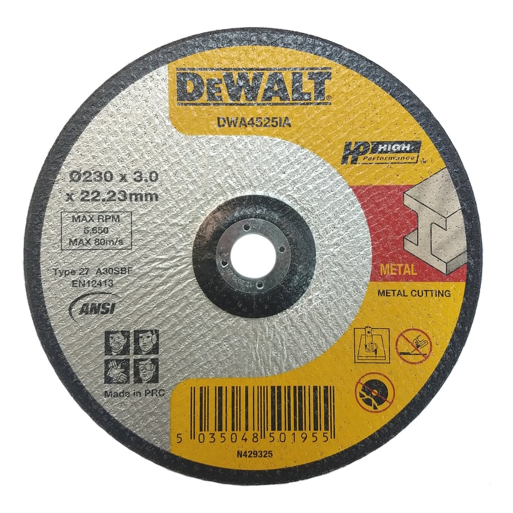 фото Отрезной круг по металлу dewalt