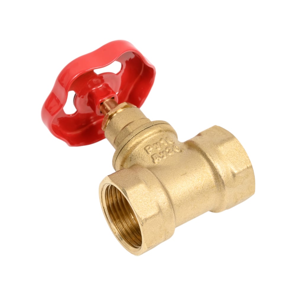 Изображение товара Запорный клапан SantechSystems Ду20 Ру16 латунь 3/4F Бытовой вентильной задвижки