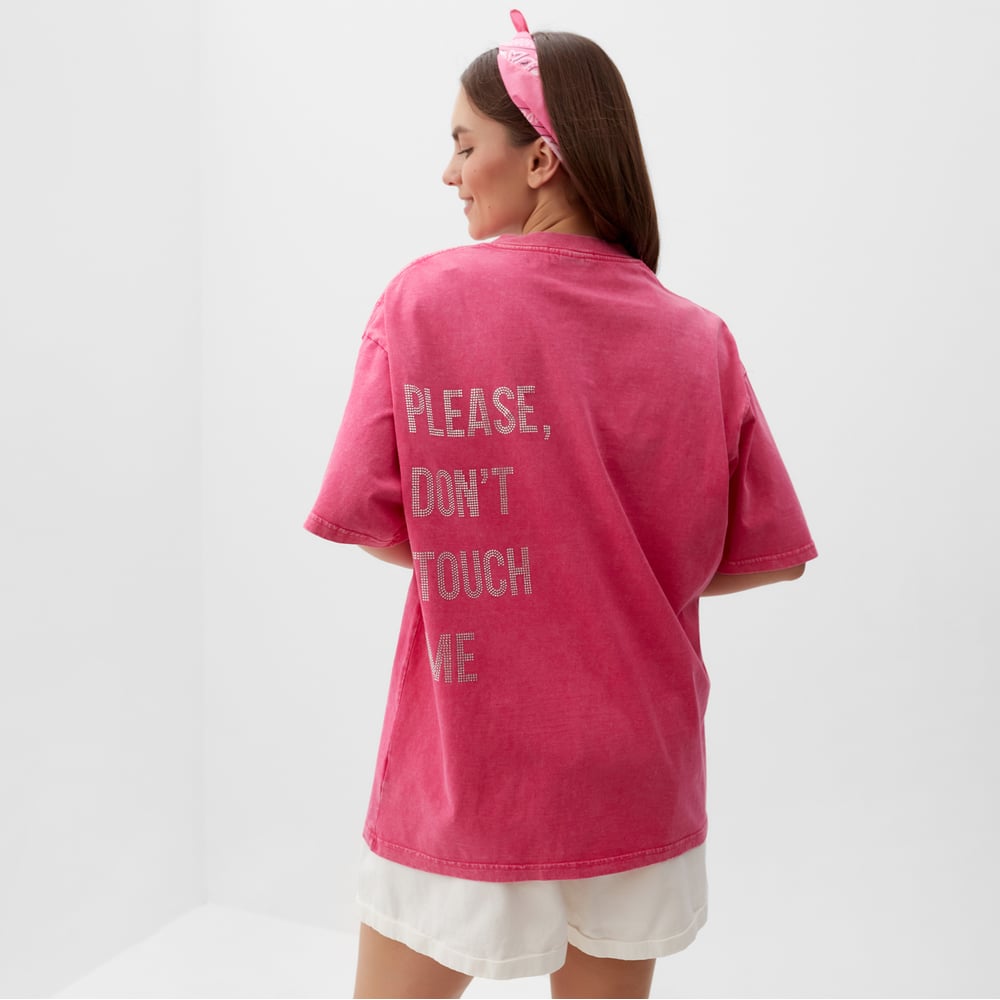 Изображение товара Женская футболка MIST Don't touch me из вареного хлопка размер M