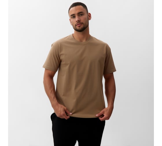 Изображение товара Футболка мужская MINAKU цвет хаки, размер 46-48 10524891