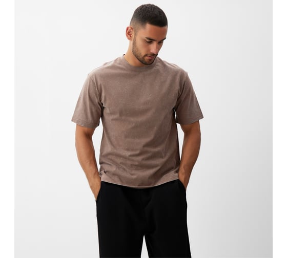 Изображение товара Футболка мужская MINAKU цвет коричневый, размер 42-44 10524894