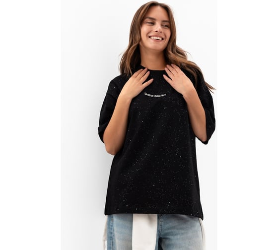 Изображение товара Футболка женская MIST Shine Bright, размер S, цвет черный 10683718