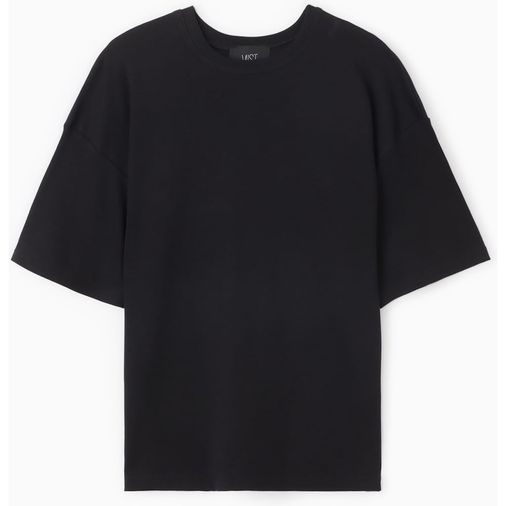 Изображение товара Женская футболка MIST Basic черный хлопок S-M повседневная одежды