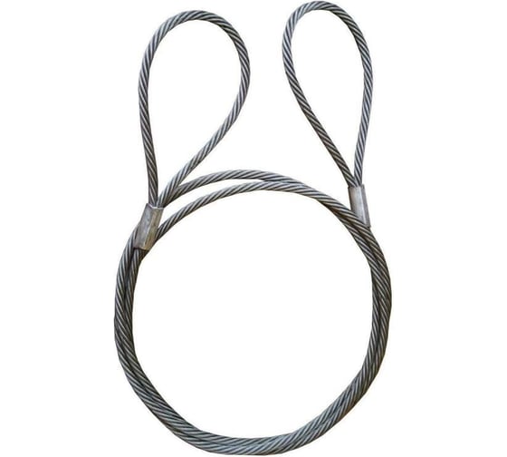 Изображение товара Канатный буксир TOR БТК 19,0 т 6,0 м опрессовка (петля-петля) канат 19,5 мм 1047402