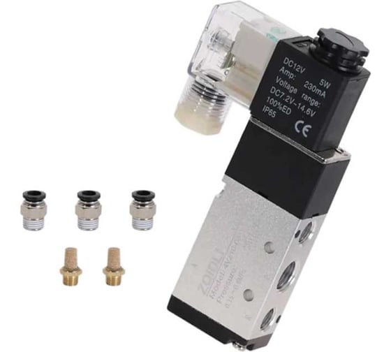 Изображение товара Пневмораспределитель 4v210-08 DC12V ООО СЗЦМ 00-00004619