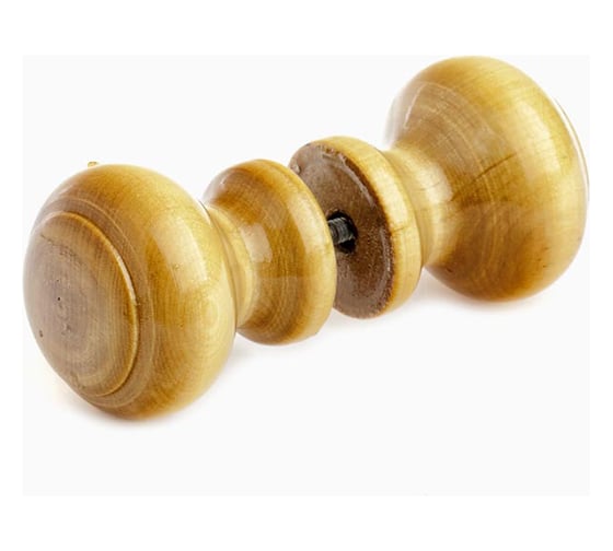 Изображение товара Ручка-кнопка деревянная классика, лак светлая Дверной Страж ДС65464