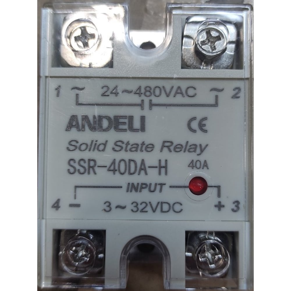 Изображение товара Твердотельное реле ANDELI SSR-40DA-H 40A для переменного и постоянного напряжения Изображение товара Твердотельное реле ANDELI SSR-40DA-H 40A для переменного и постоянного напряжения
