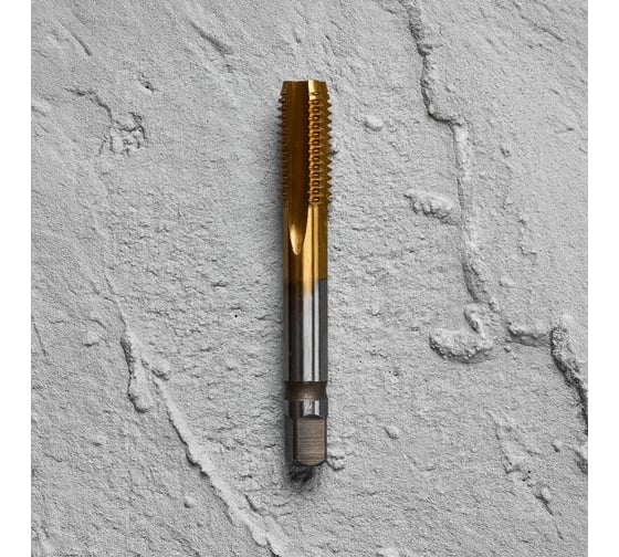 Изображение товара Метчик м/р Advancetool М10x1,50 HSS6542 (Р6М5) c TiN покрытием 6h ГОСТ 3266-81 ADT-М1015ГТ