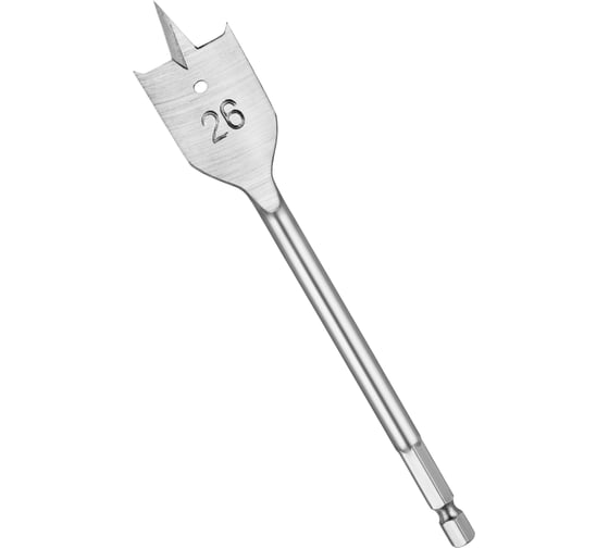 Изображение товара Сверло перовое по дереву (26 мм; шестигранный хвостовик) vertextools 1133-26