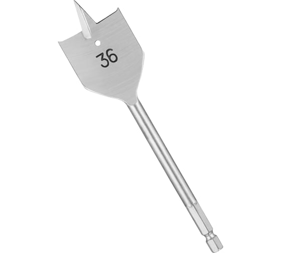 Изображение товара Сверло перовое по дереву (36 мм; шестигранный хвостовик) vertextools 1133-36